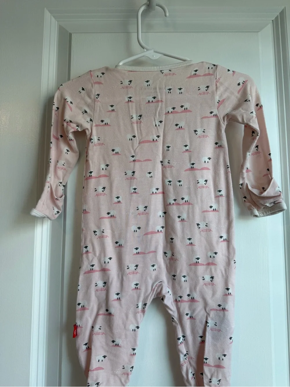 Magnetic Me Pink Baa Baa Baby Modal Magnetic Parent Favorite Footie Size 0-3 Mo